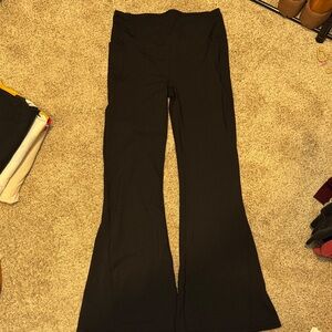 Fabletics Black Flare Leggings with High Waist